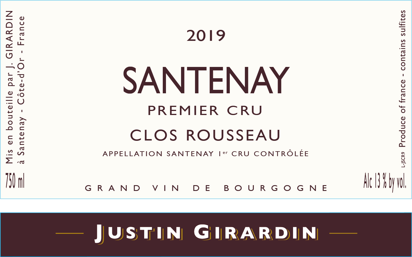 Santenay 1er Cru Clos Rousseau