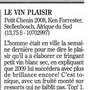 Lire le commentaire du Petit Chenin 08 de Ken Forrester (3 juill. (...)