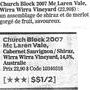 Lire le commentaire du Church Block 07 de Wirra Wirra (24 oct. (...)